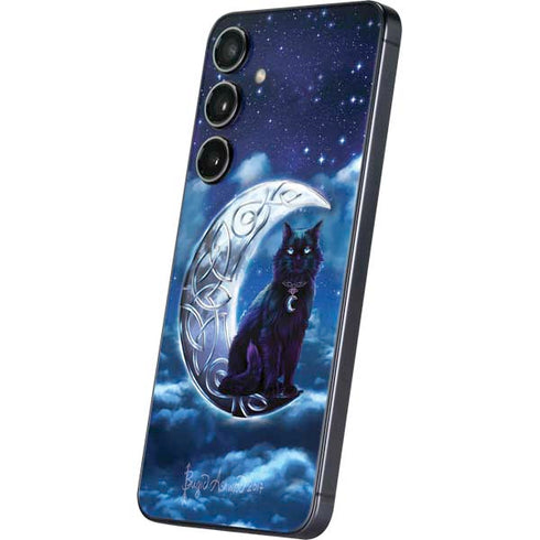 Celtic Black Cat by Brigid Ashwood Galaxy S25 Skin